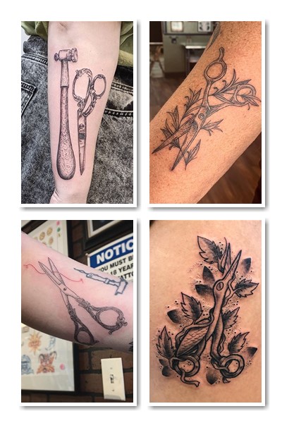 Тату ножиці символізм