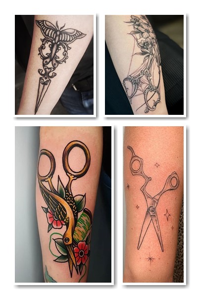 різні значення Тату ножиці