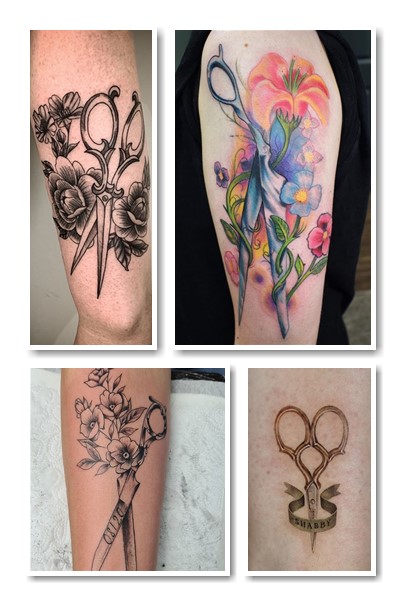 Варіанти зображення ножиці тату