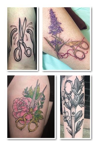 популярні тату ножиці