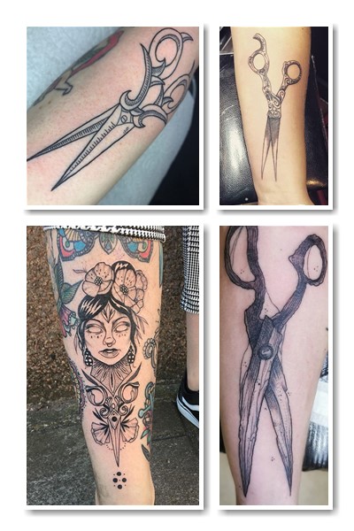 Де набивають татуювання ножиці