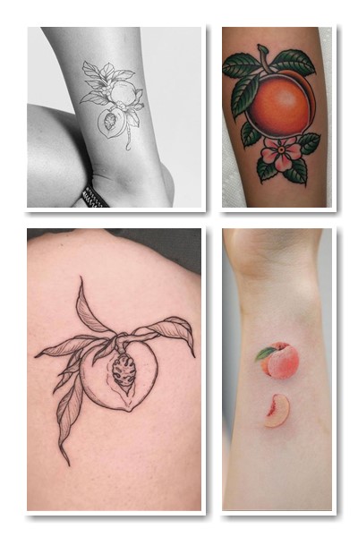 Татуювання із зображенням персика