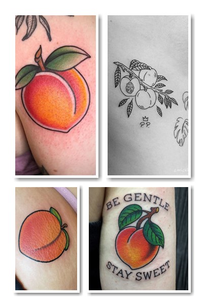 стилі тату персик