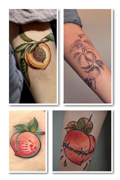 Тату персик виглядає зухвало