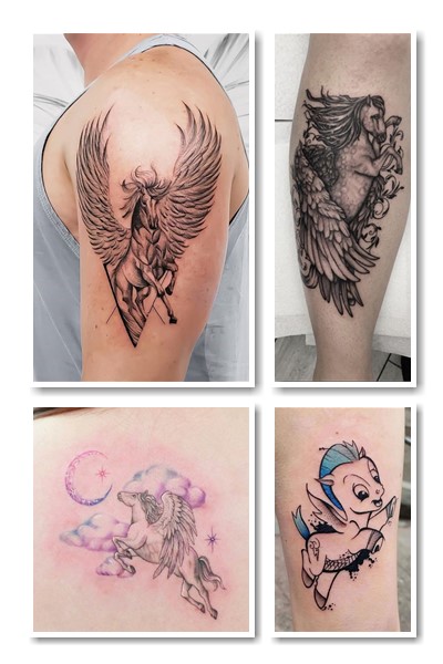 символ Пегаса в тату