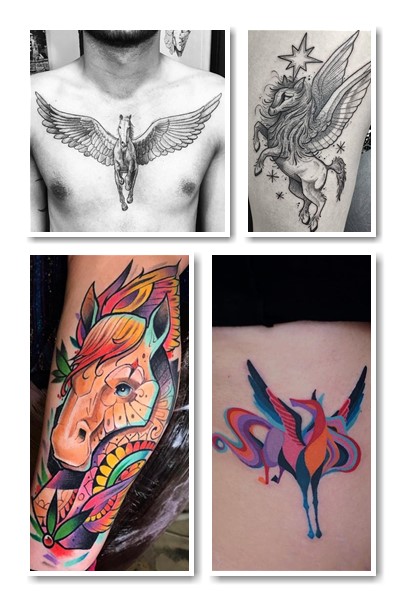 Тату Пегас – малюнок, який не втратив свого позитивного автентичного значення
