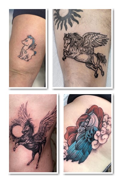Татуювання з Пегасом однаково підходить чоловікам та жінкам