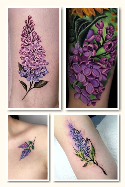 У якому стилі виконують тату бузок