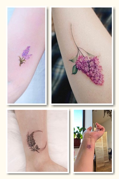 Додаткові елементи тату бузок