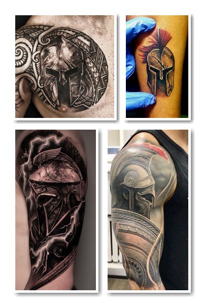 Тату шолом спартанця у Києві