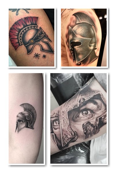 історія татуювання шолом спартанця