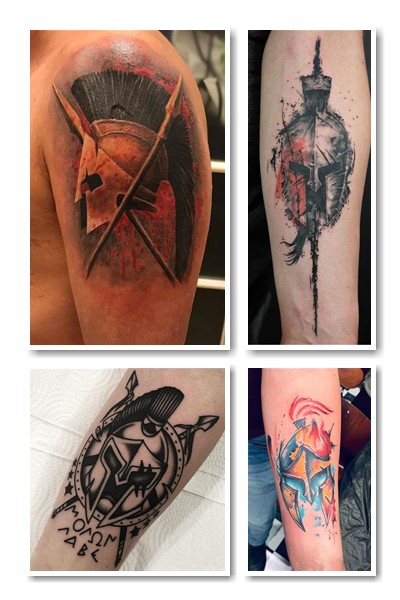 тлумачення Тату шолом спартанця