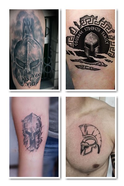 кому підходить Тату шолом спартанця