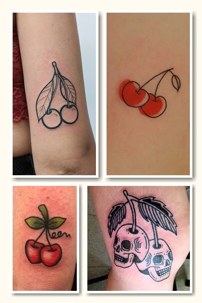  татуювання вишня наносять дівчата