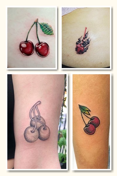 Варіанти малюнку тату вишня