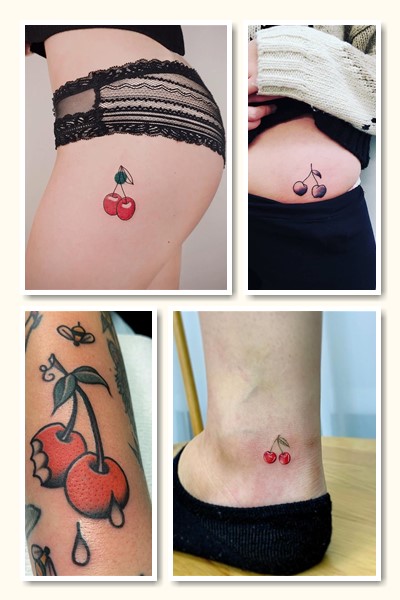 Стилі та місця нанесення тату вишня