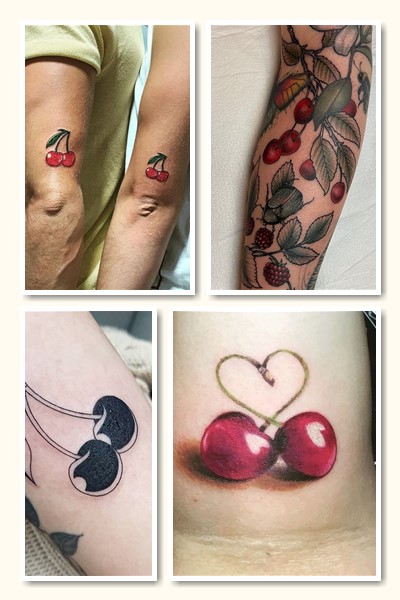 Найпопулярніший варіант тату вишня