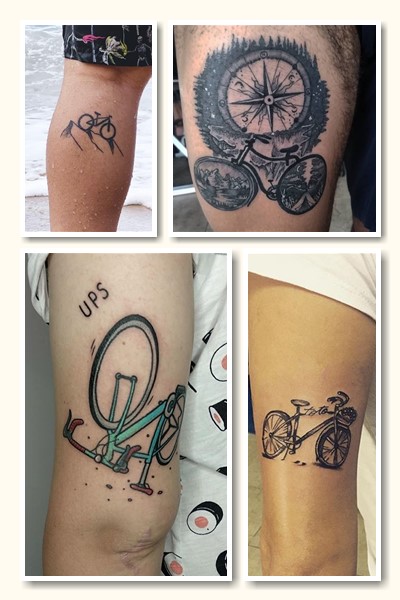 Варіанти та додаткові елементи тату велосипед