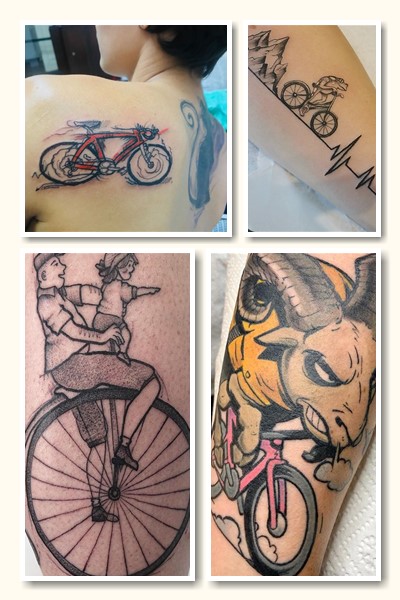як зображають татуювання велосипед