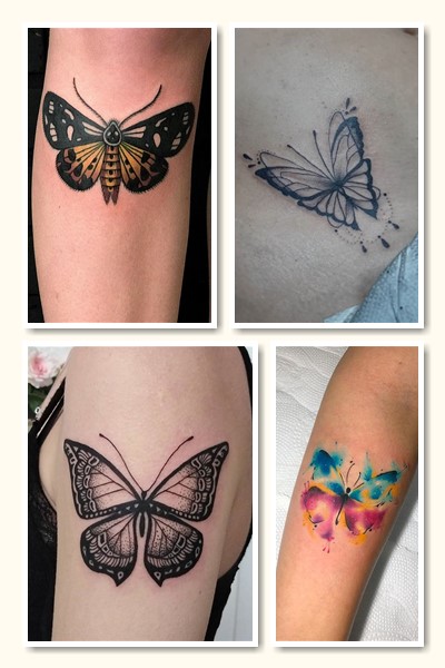 Жіноче тату метелик