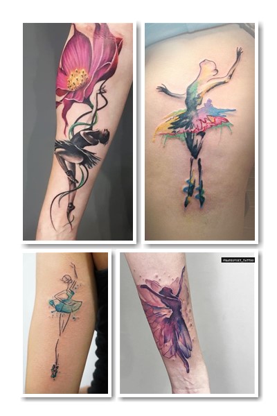 Кому підходить татуювання балерина