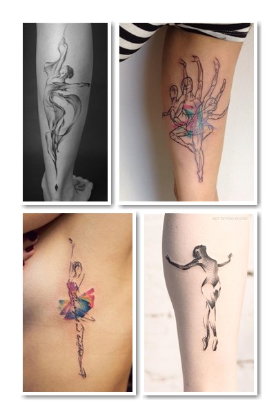 Тату балерина символізує прагнення до ідеалу