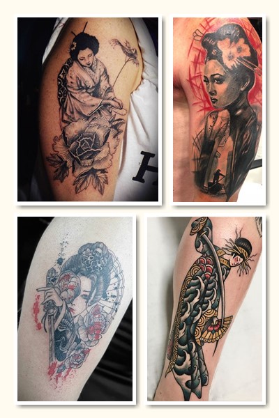 Татуювання із зображенням гейші 