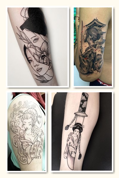 Місце розміщення тату гейша