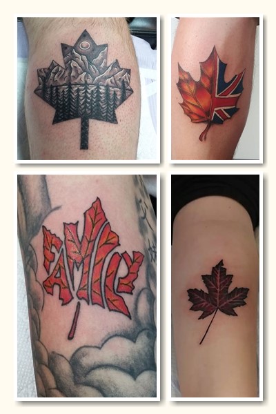 Тату кленовий лист у Києві