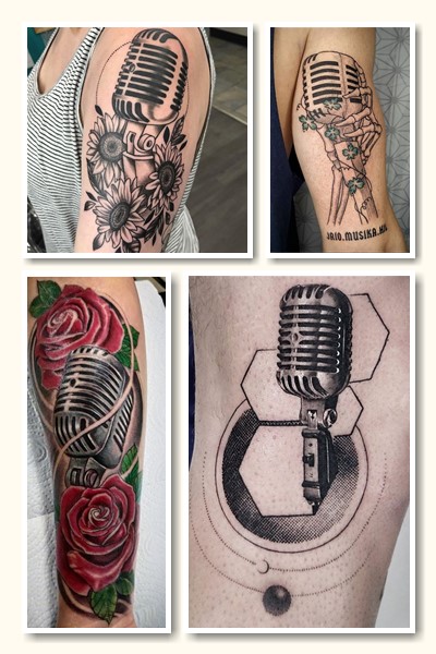 Татуювання, що зображують мікрофон