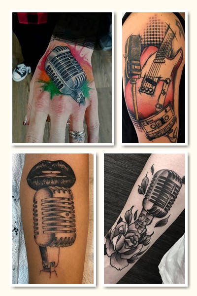 Тату мікрофон — вибір творчих людей