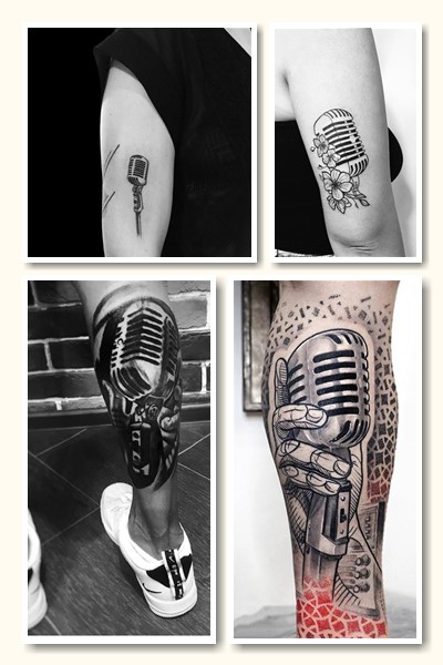 Татуювання із зображенням мікрофона