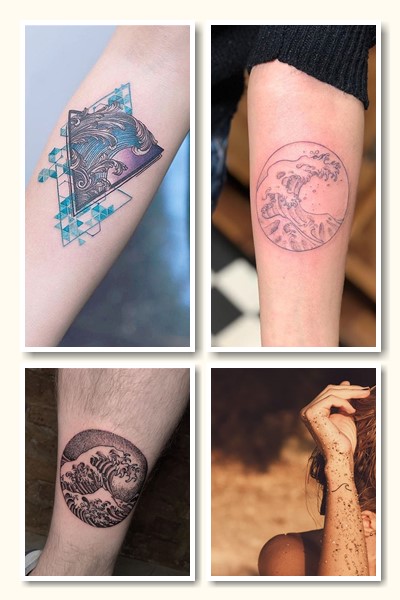 Варіанти малюнку тату хвиля