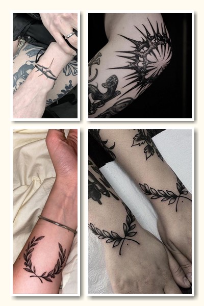 Тату вінок з лавра