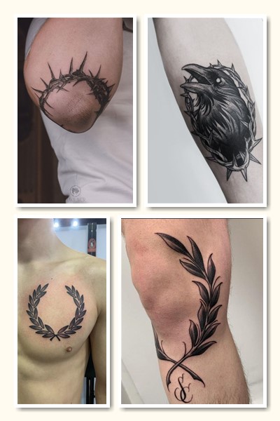 Тату вінок – естетичний візерунок з глибоким символізмом