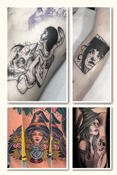 Тату відьма асоціюється з містикою