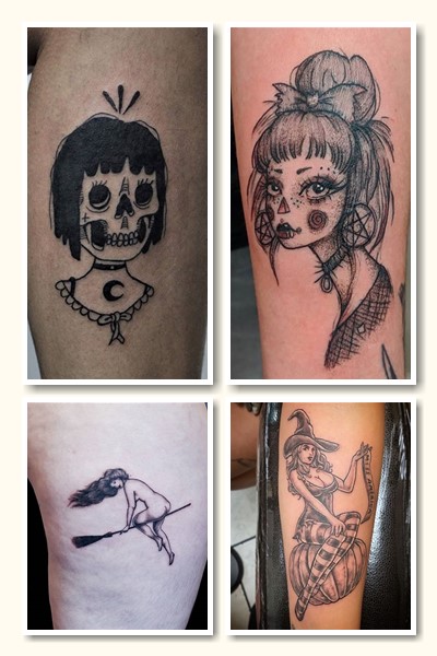 Ескіз тату відьма