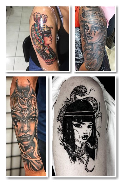 Види та особливості татуювань Нефертіті