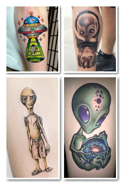 Значення татуювань НЛО, інопланетянин