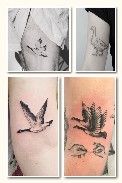 Значення тату гусак на жіночому тілі