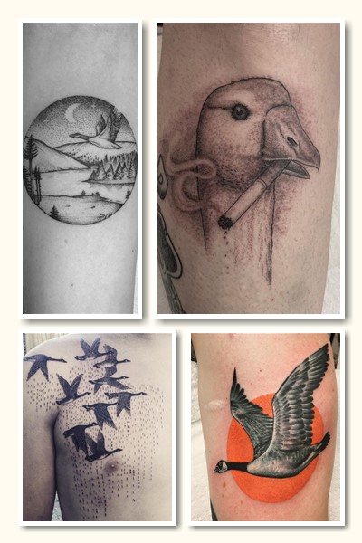 Значення тату гусак на чоловічому тілі