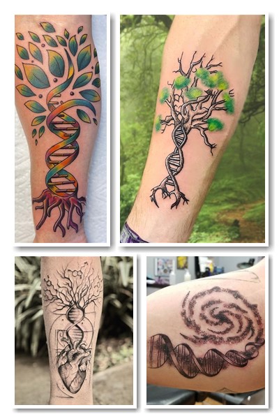 Подвійна спіраль ДНК тату