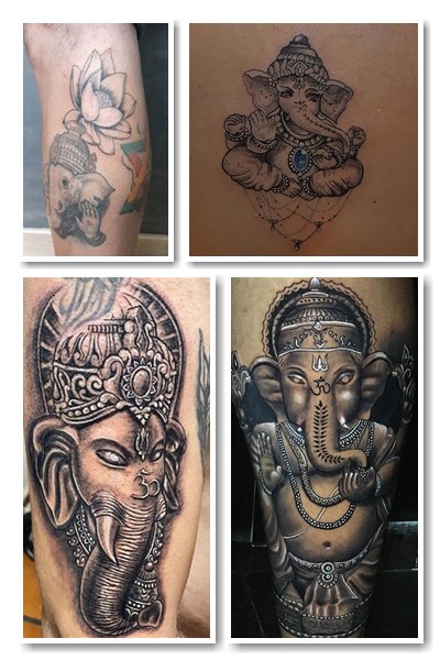 Татуювання Ганеша символізує позитивне ставлення до життя