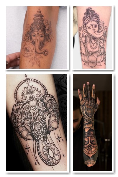 татуювання з індуїстським божеством