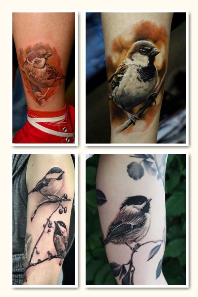 Значення татуювань горобець, синиця