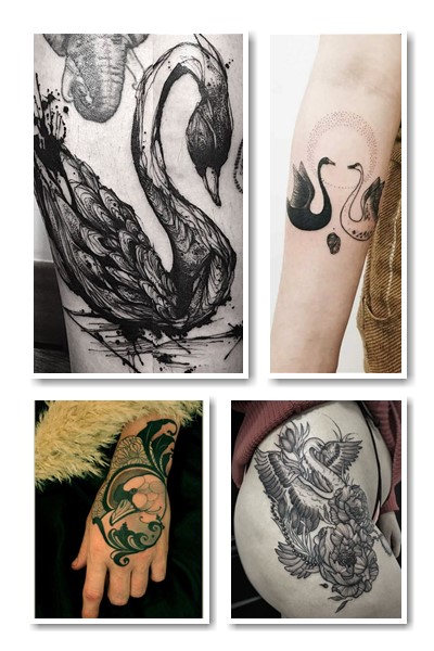 Татуювання лебідь у Києві