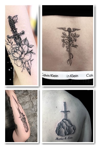 Тату меч може нести у собі різноманітні символічні значення