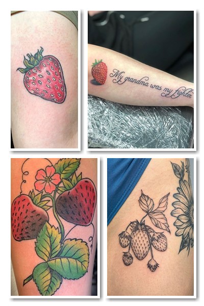 Особливості зображення полуниці на тілі