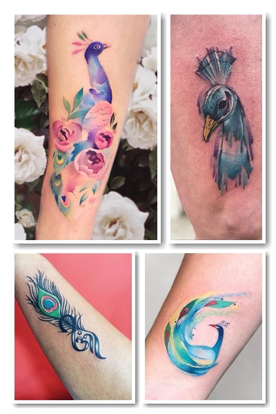 Значення на жіночому тілі тату павич