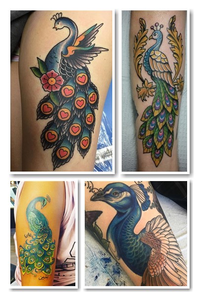 Де розміщують татуювання павич